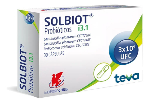 Solbiot 30 Cápsulas Probioticos Sabor Original