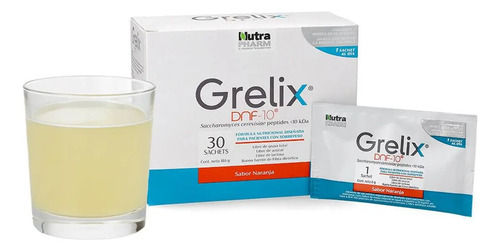 Suplemento En Polvo Grelix Peso Saludable Adelgazante Sabor Naranja X 6g