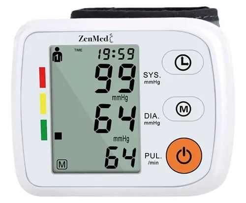 Tensiometro De Muñeca Bp-186w Zenmed Color Blanco