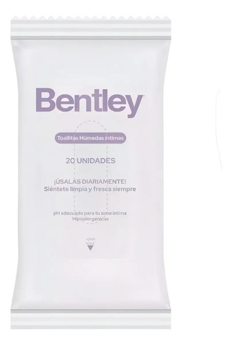 Toallitas Húmedas Bentley Zona Intima Mantiene Ph Y Seguras