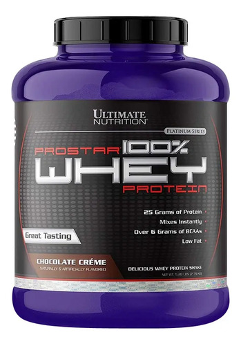 Proteína Whey Ultimate Nutrition Prostar 2.39kg Chocolate Créme