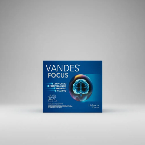 Vandes Focus 60 Cápsulas Memoria Concentración Enfoque Sin Sabor