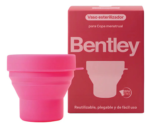 Vaso Esterilizador Copa Menstrual Bentley Rosa