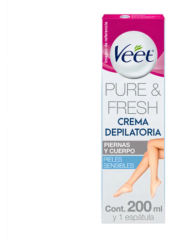 Veet Crema Depilatoria Silky Fresh Piel Sensible 200ml + Esp