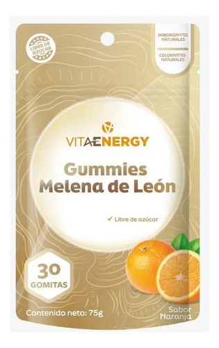 Vitaenergy Gummies Melena De León Gomitas Naranja
