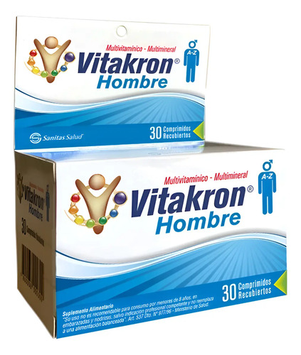 Vitakron Hombre Comprimidos X 30 Sabor Original