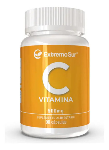Vitamina C 90 Cap De 500mg 100% Natural Extremo Sur Sin Sabor