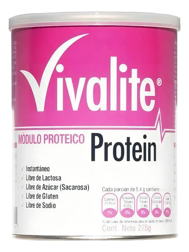 Vivalite Protein Tarro 275 Gramos Pack X3 Neutro Neutro