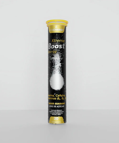 Xtreme Boost Energy 20 Tabletas Vita Energy Sabor Guaraná