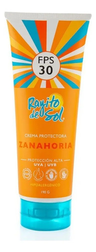 Crema Protectora Zanahoria Fps 30 Rayito De Sol 90gr